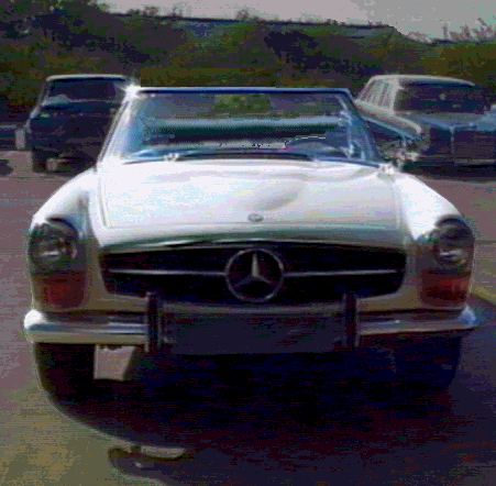 Front view of 1965 Mercedes Benz 230SL