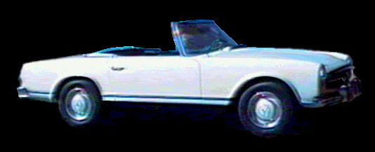 Side view of 1965 Mercedes Benz 230SL
